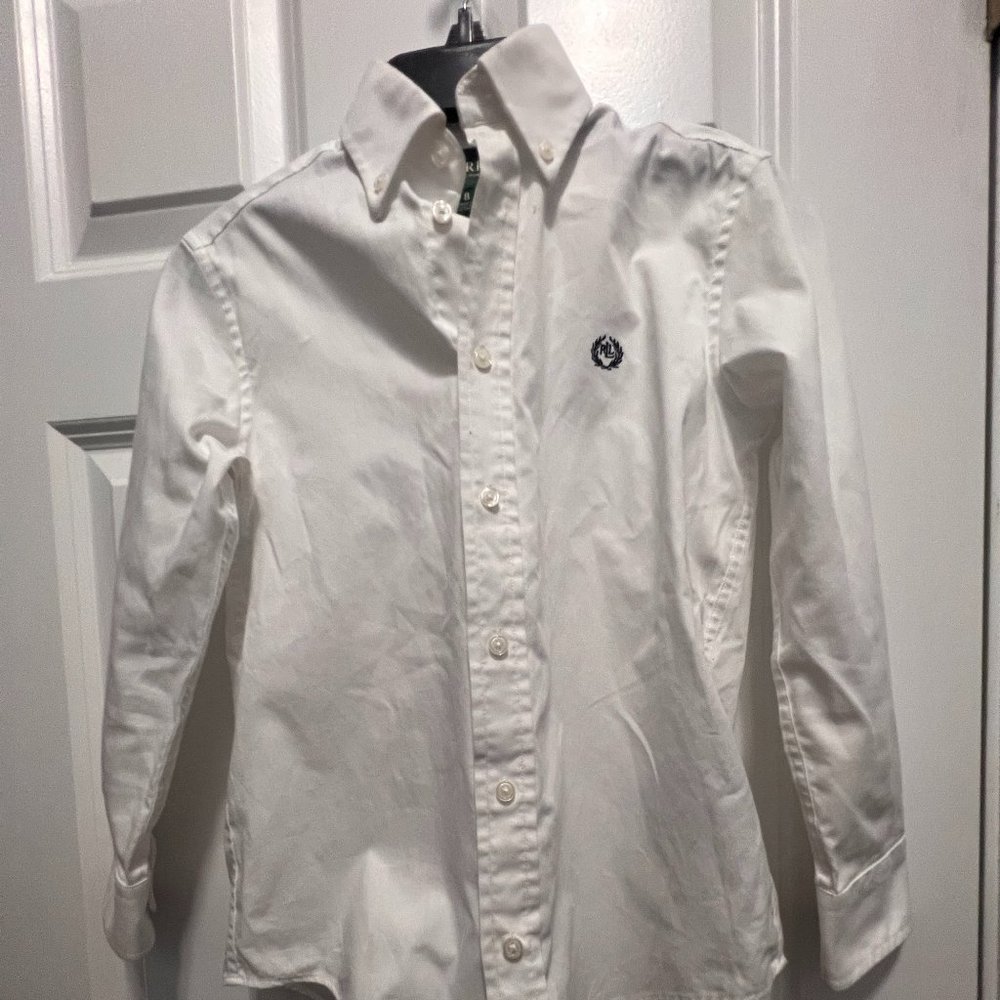 Lauren Ralph Lauren size 8 white button down short